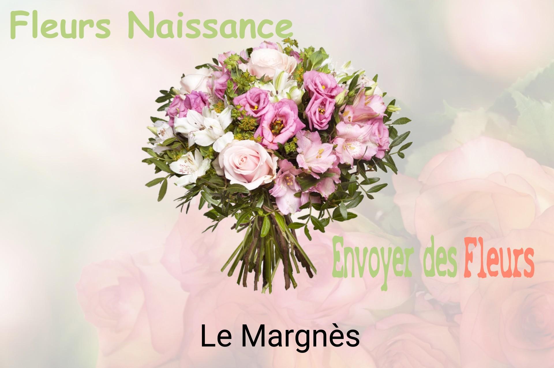 Bouquet de fleurs de naissance livré à Le Margnès